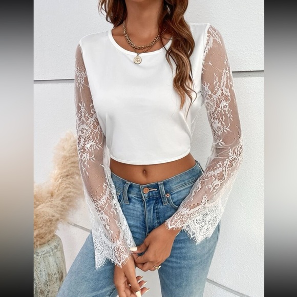 Lace Backless Top - Picture 5 of 9